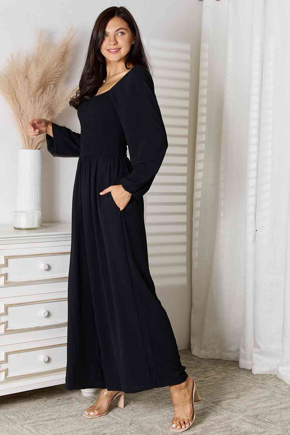 Stilla | Tag Square Neck Jumpsuit Med Lommer