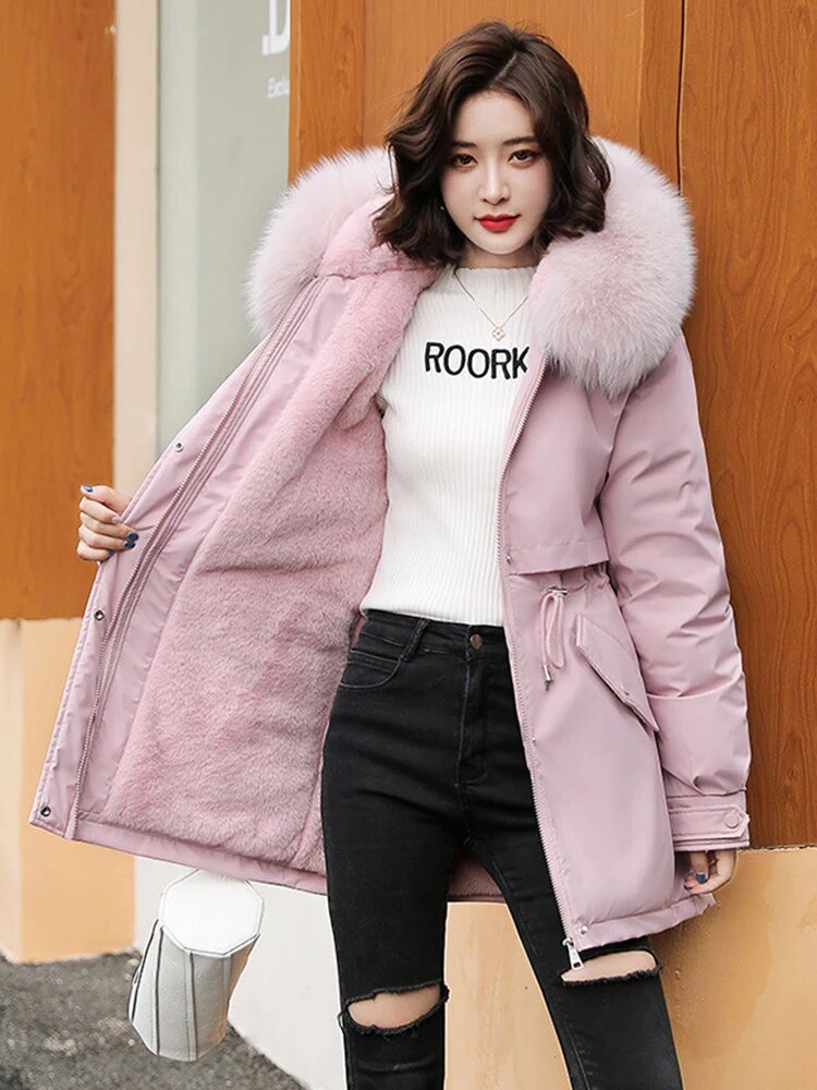 Stilla | Women's Hooded Jacket Warm Quilted Parka Women's Windbreaker Coat