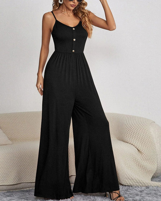 Stilla | Minimalistisk Jumpsuit med Knapper