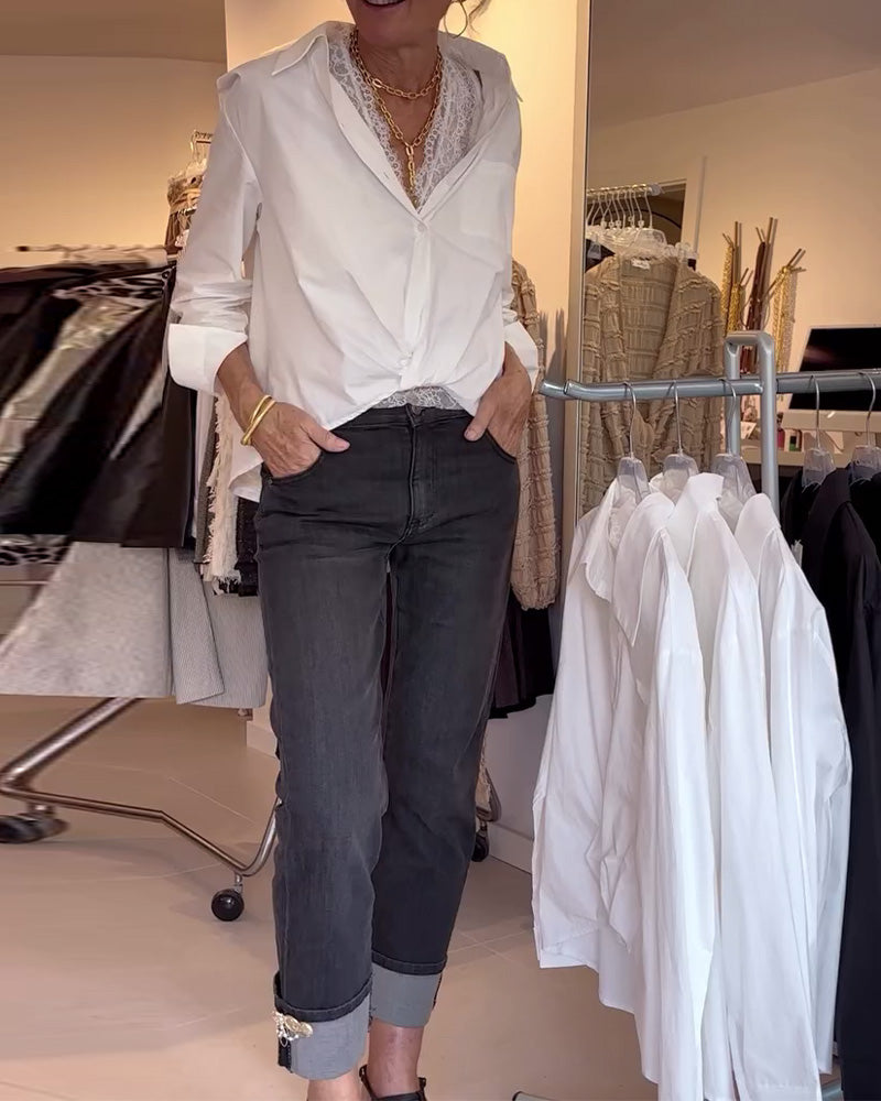 Stilla | Spids Underdele Sæt Revers Uni Langærmet