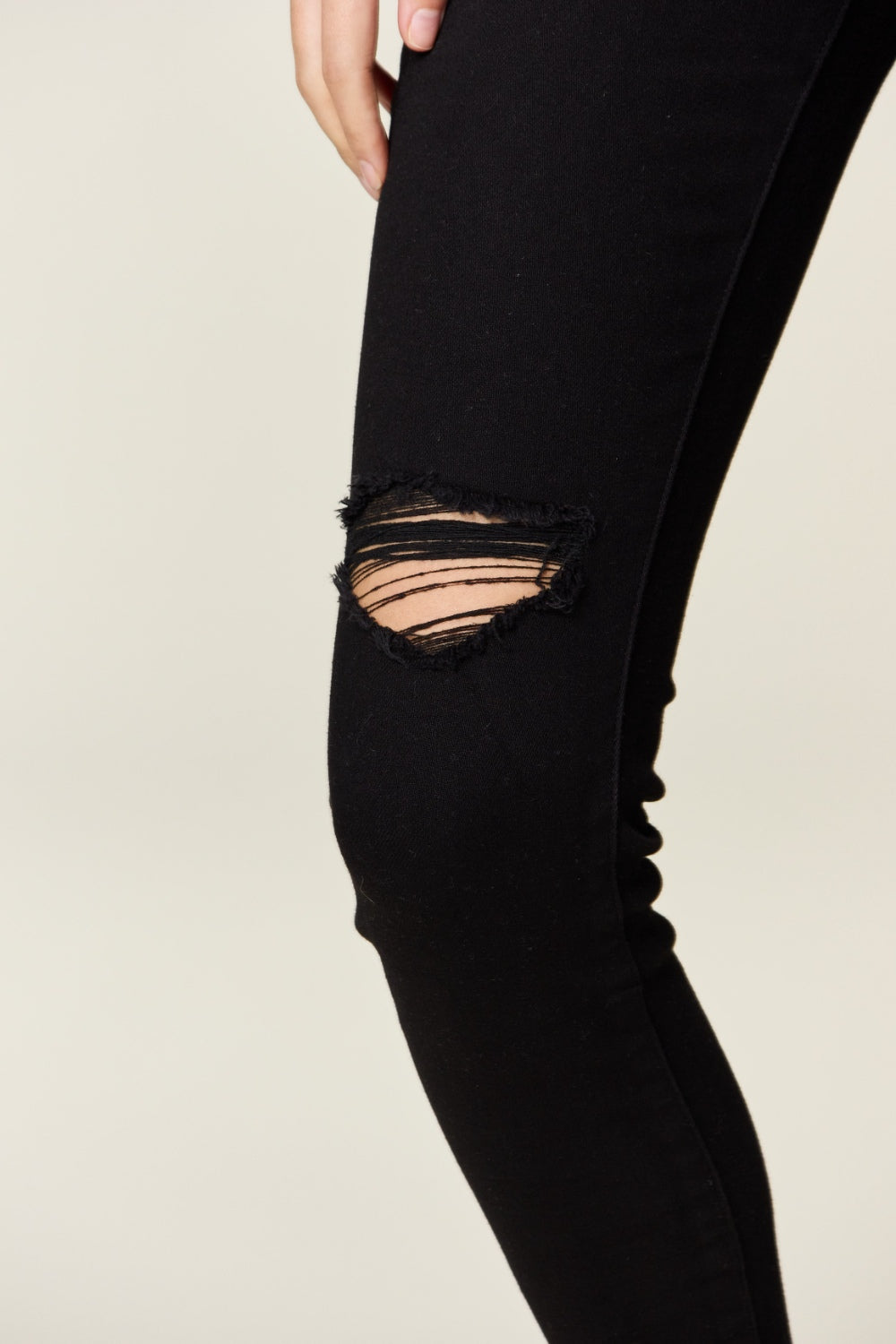 Stilla | Blå Plus Size Slidte Mavekontrol Høj Talje Skinny Jeans