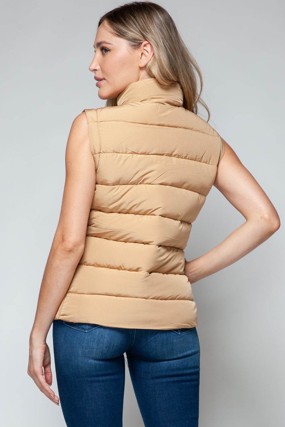 Stilla | Zip Up Turtleneck Vest med Lommer