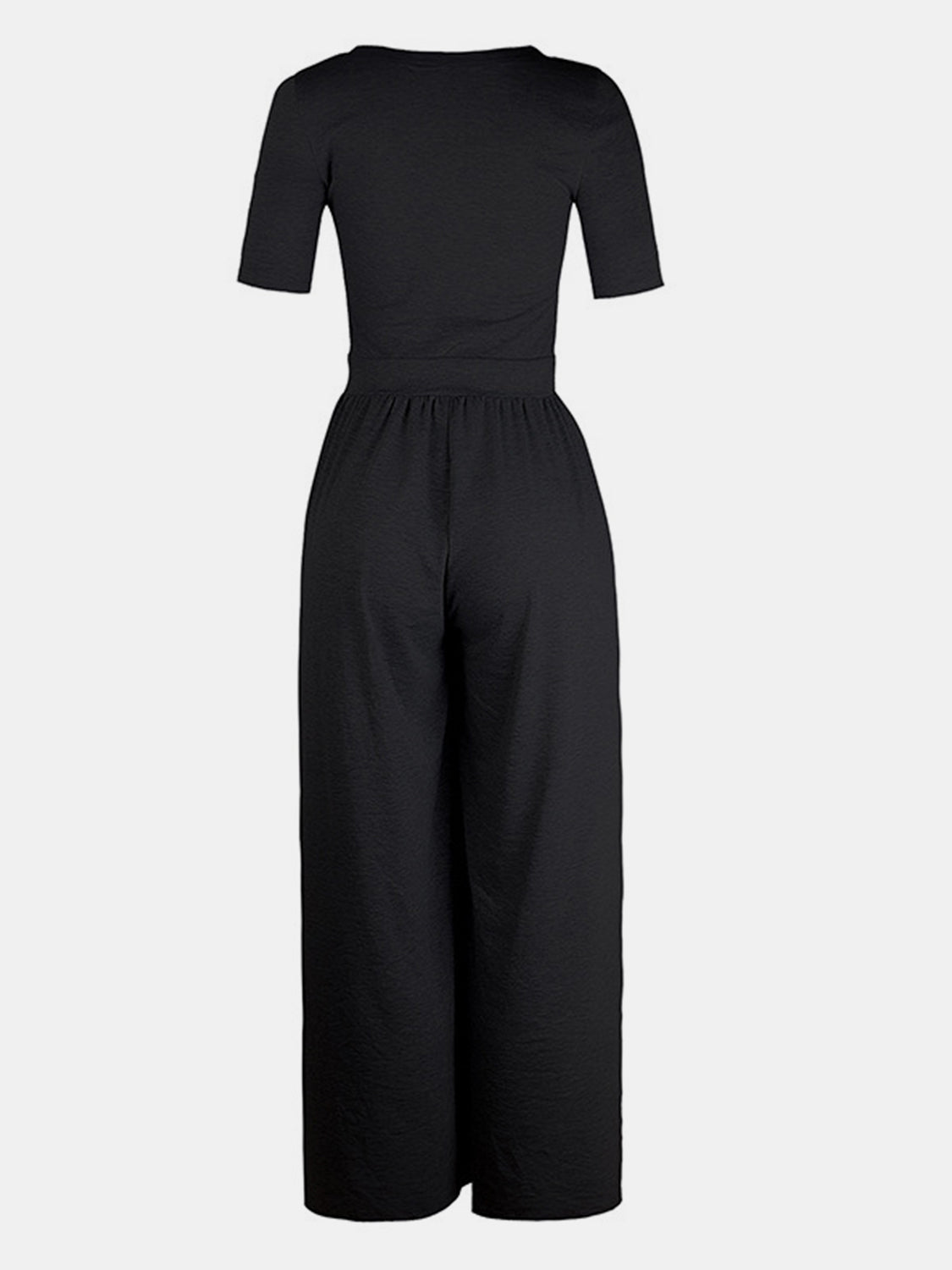 Stilla | Hals Korte Ærmer Jumpsuit