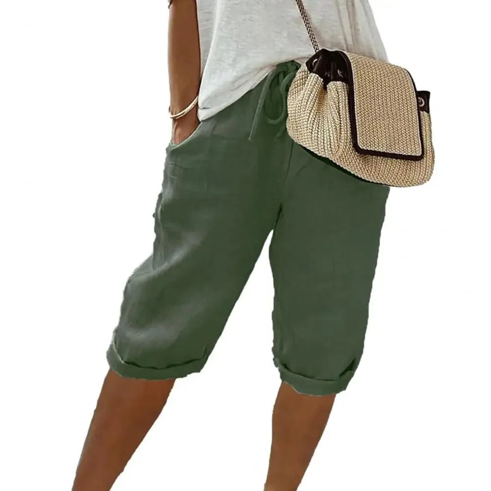 Stilla | Komfortable Sommer Cropped Bukser