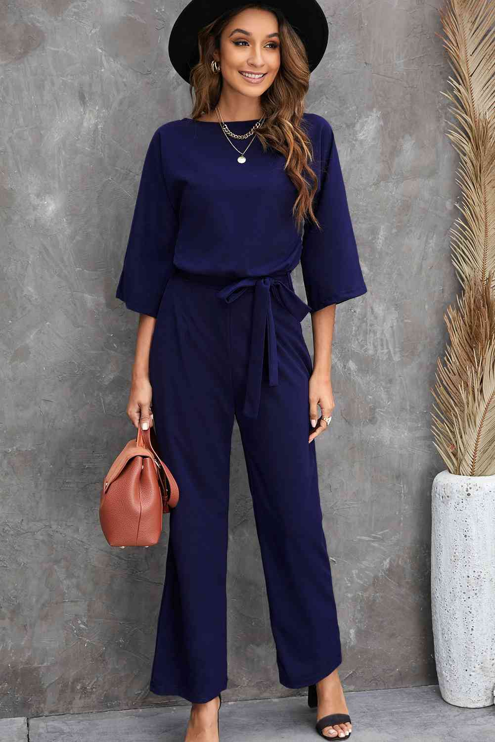 Stilla | Trekvart Ærme Jumpsuit