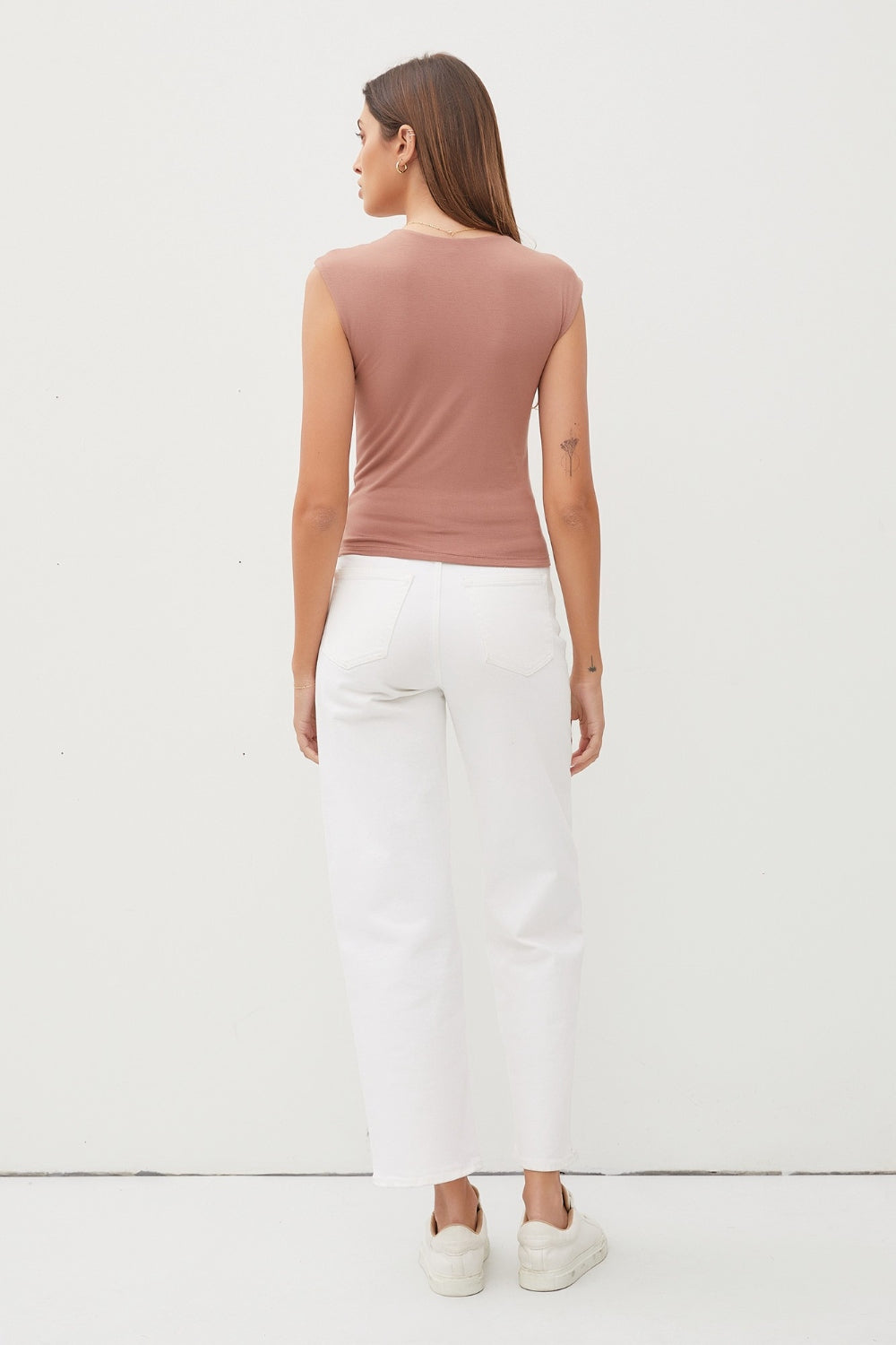 Stilla | Cool Square Neck Cap Sleeve Tank