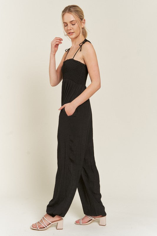 Stilla | Tie Strap Jumpsuit