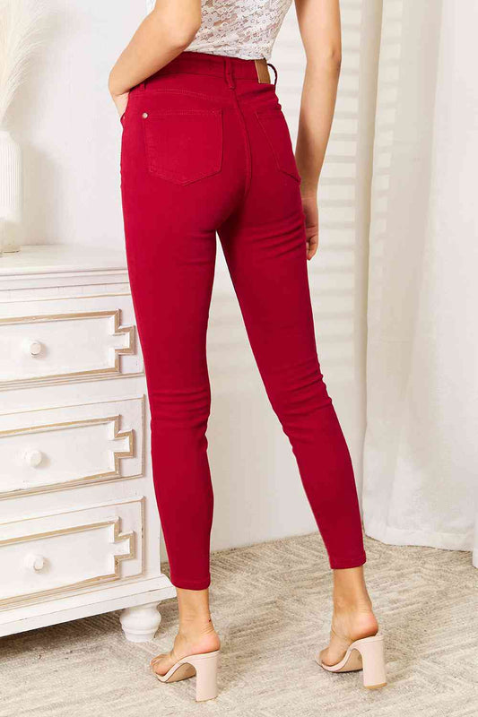 Stilla | Blå Full Size Høj Talje Mavekontrol Skinny Jeans