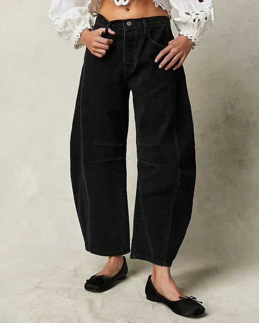 Stilla | Mid-Rise Barrel Jeans til Kvinder