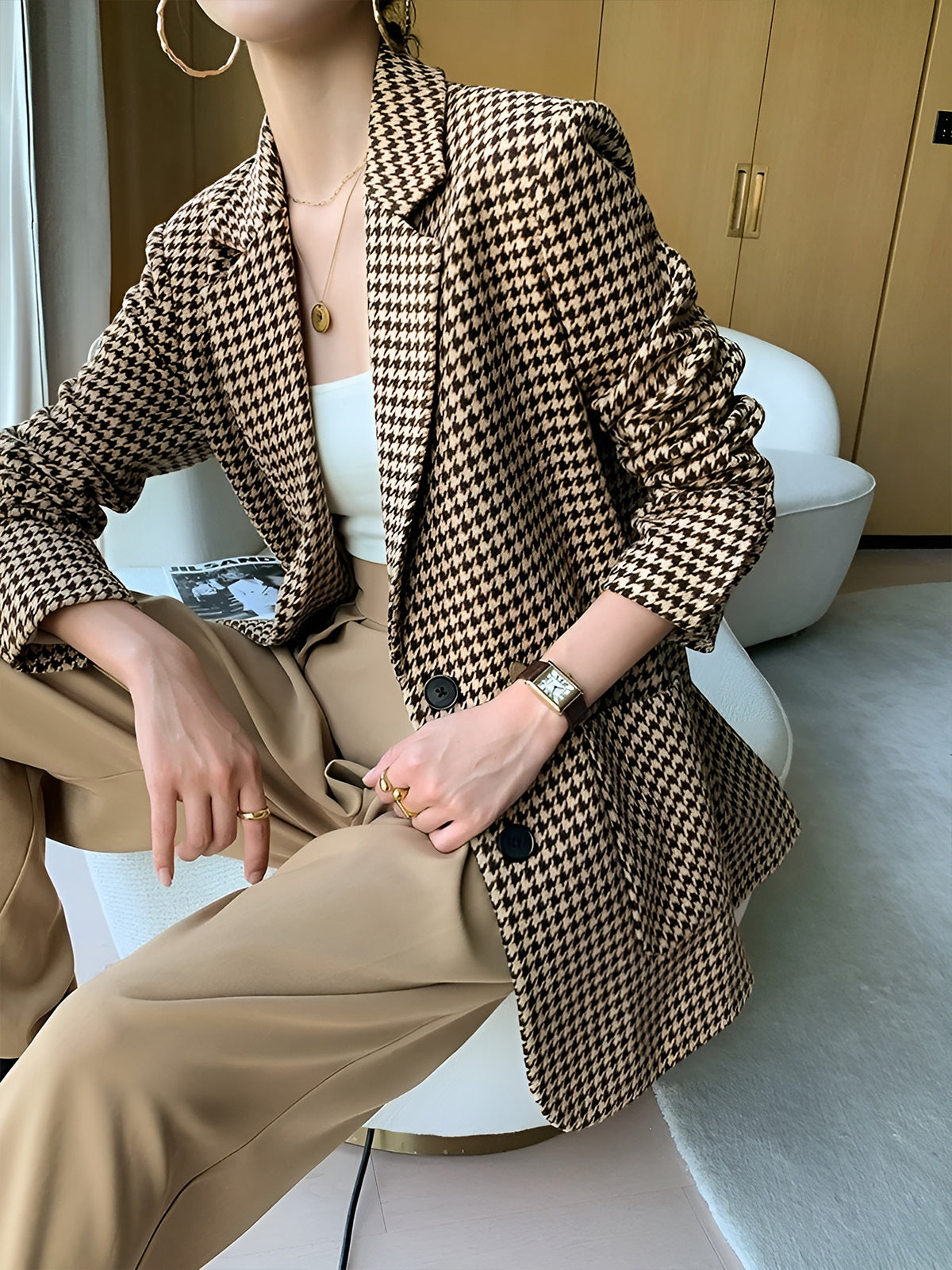 Stilla | Split Blazer med Bælte