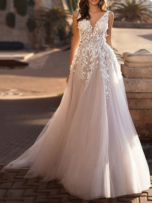 Stilla | Gravidkjole Blonde Etiket Net Maxi Kjole Kvinde Skønhed Brudekjoler