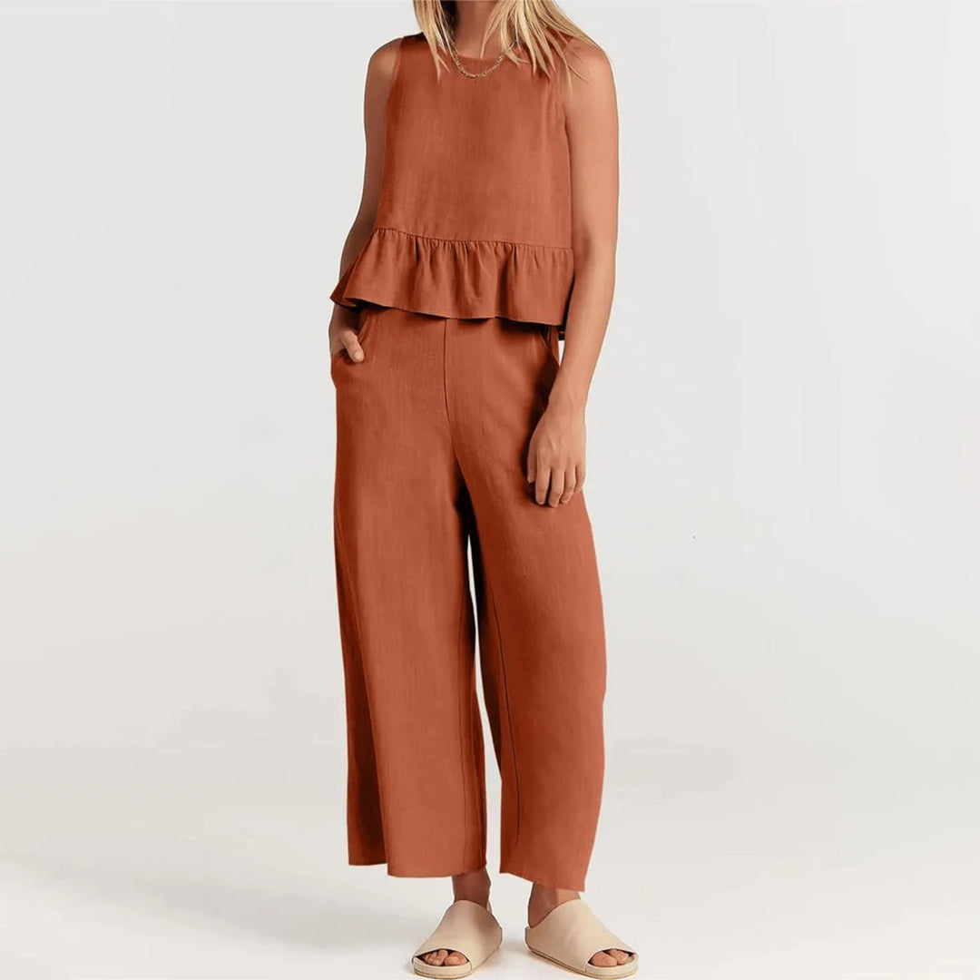 Stilla | to Dels Jumpsuit Kjole Til Kvinder Stilfuld og Alsidig