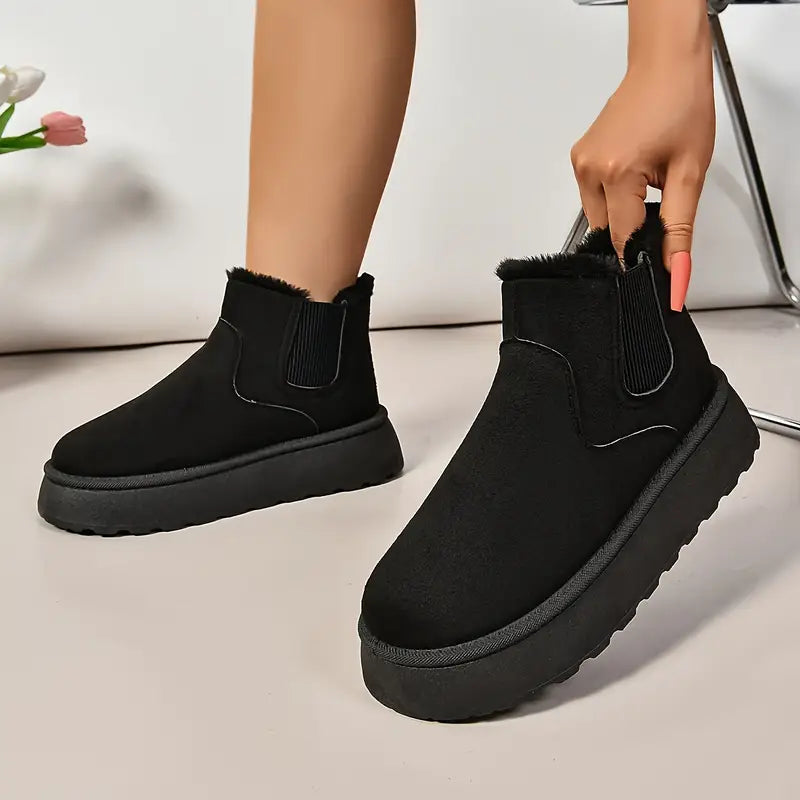 Stilla | Dame Støvler Polarfoder, Slip On, Hyggelige