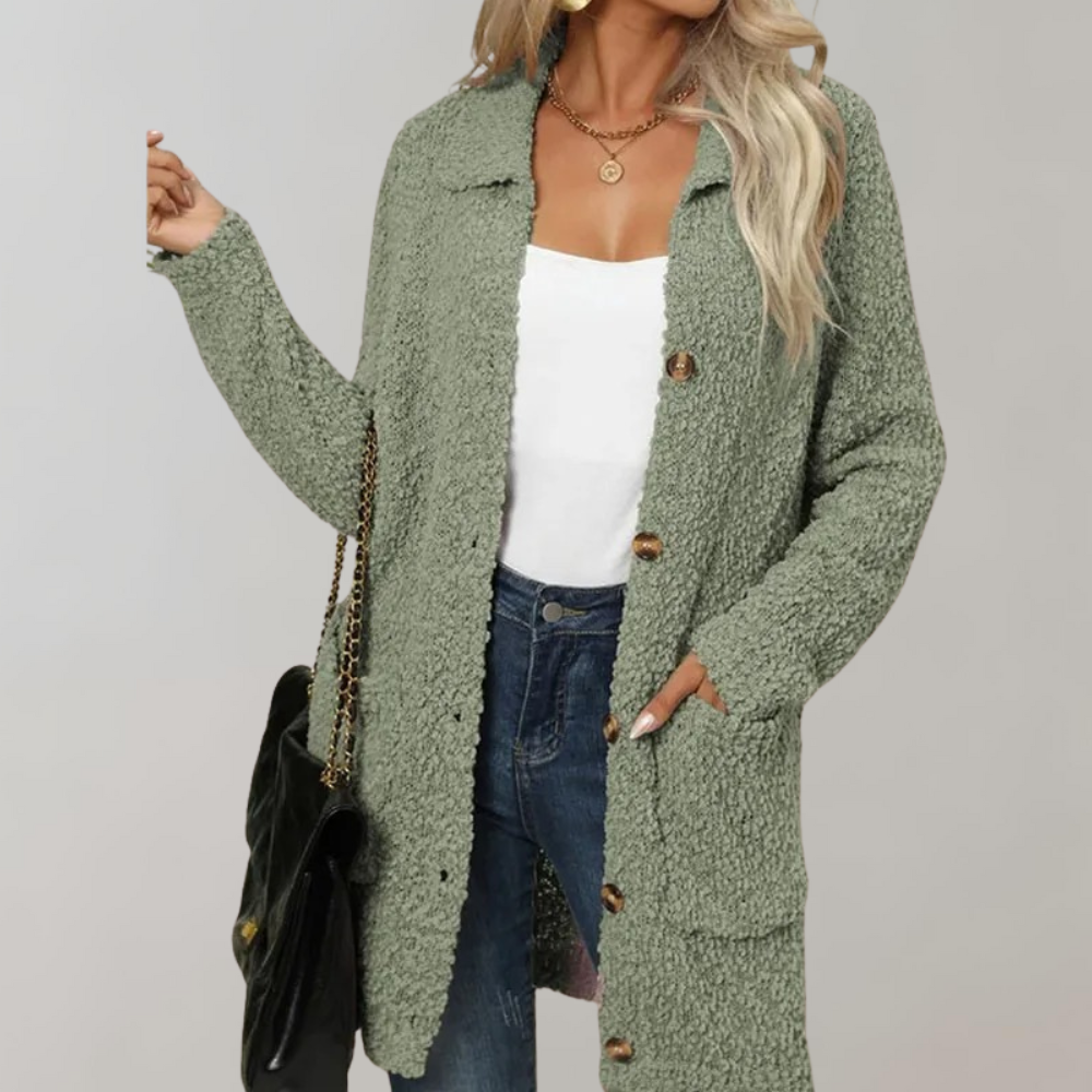 Stilla | Lang Åben Cardigan Til Dame