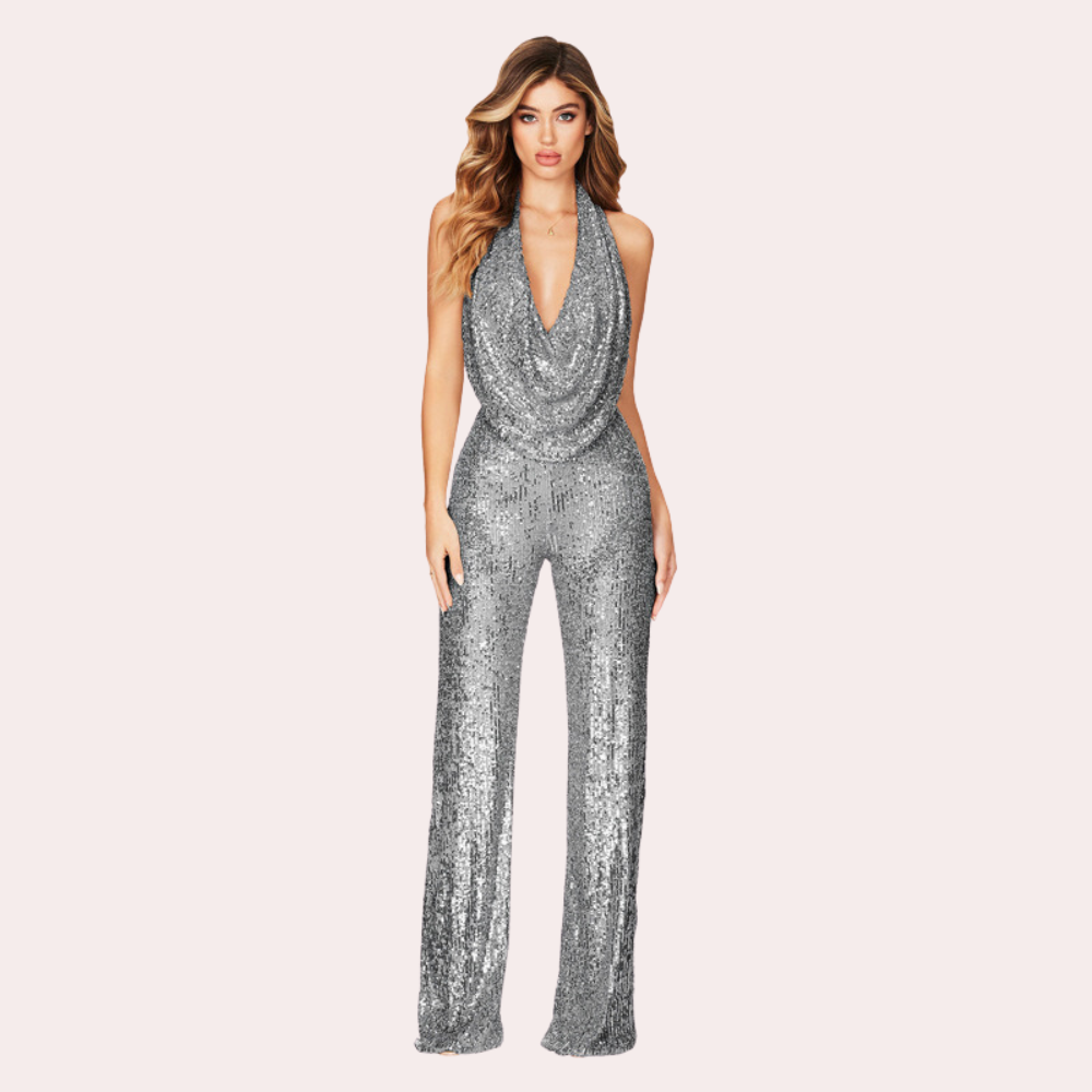 Stilla | Glitrende Glamour-Jumpsuit til Kvinder