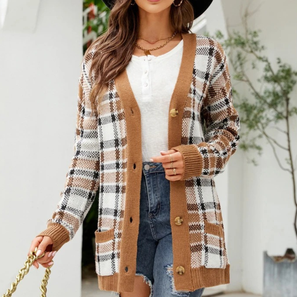 Stilla | Elegant Ternet Cardigan Til kvinder