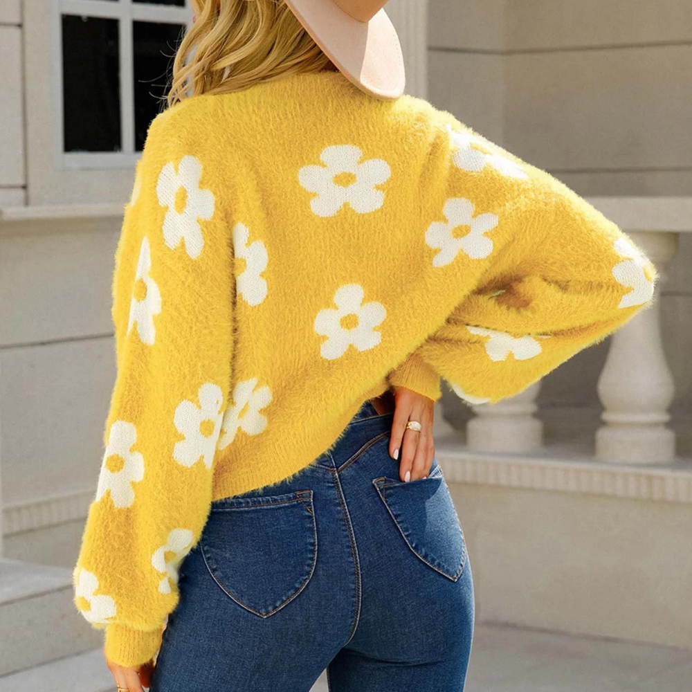 Stilla | Sød Sweatshirt Af Floral Douillet Med Fantasifulde ærmer