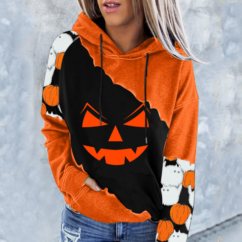 Stilla | Trendy Kvinders Halloween Sweatshirts
