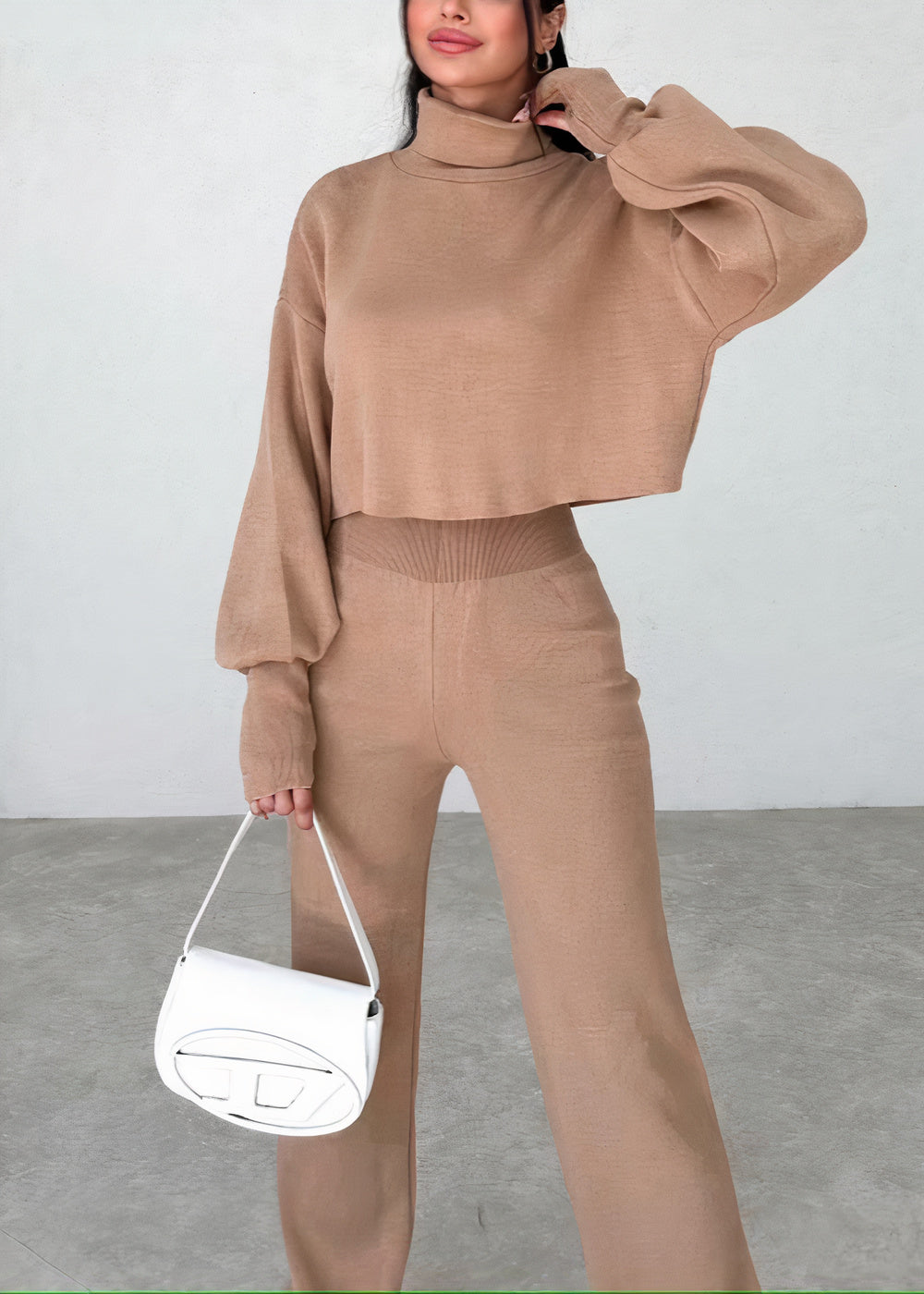 Stilla | Behageligt Jumpsuit Sæt Med Ståkrave