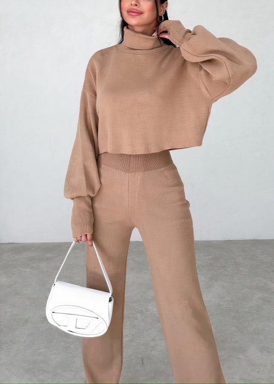 Stilla | Behageligt Jumpsuit Sæt Med Ståkrave