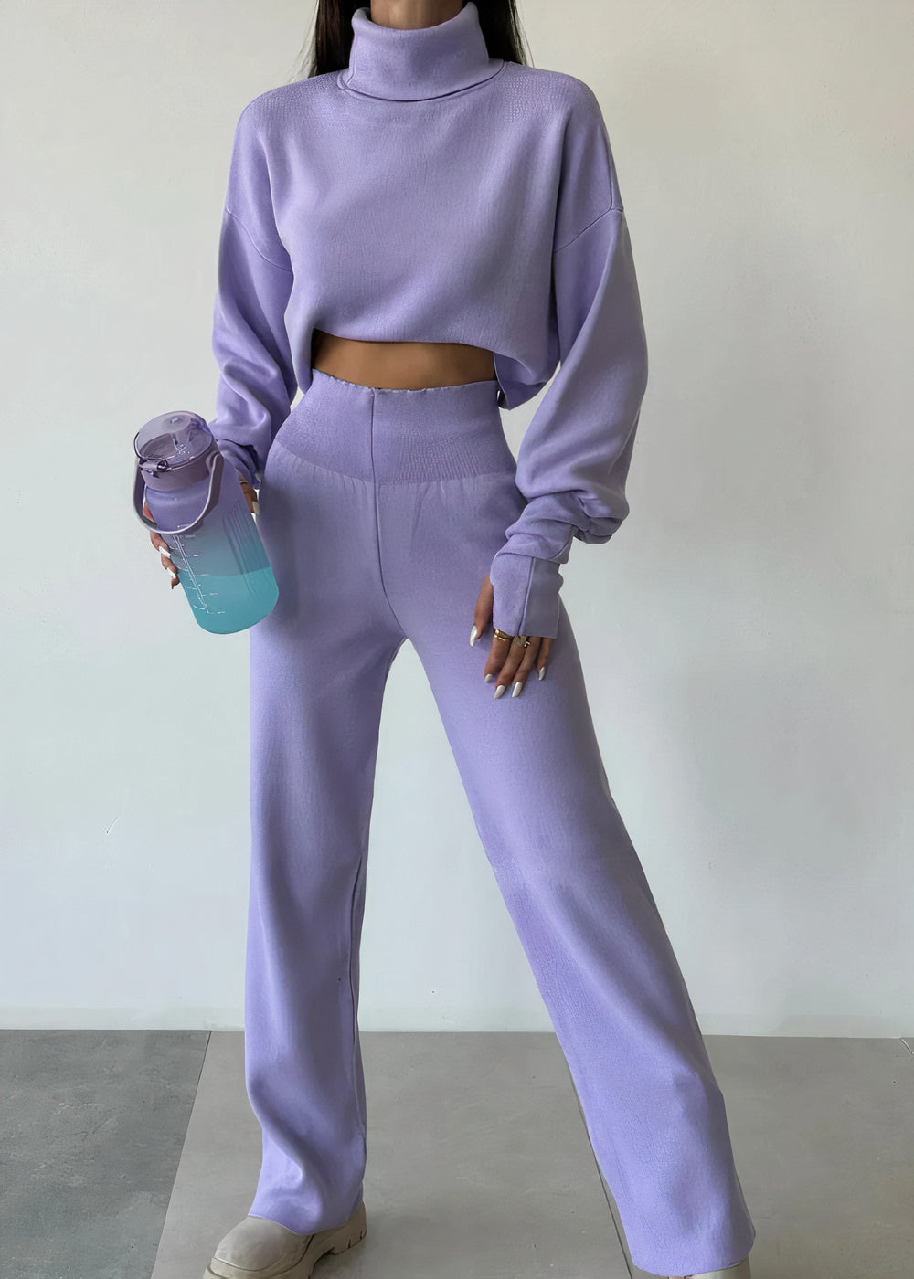 Stilla | Behageligt Jumpsuit Sæt Med Ståkrave