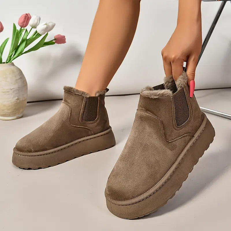 Stilla | Dame Støvler Polarfoder, Slip On, Hyggelige