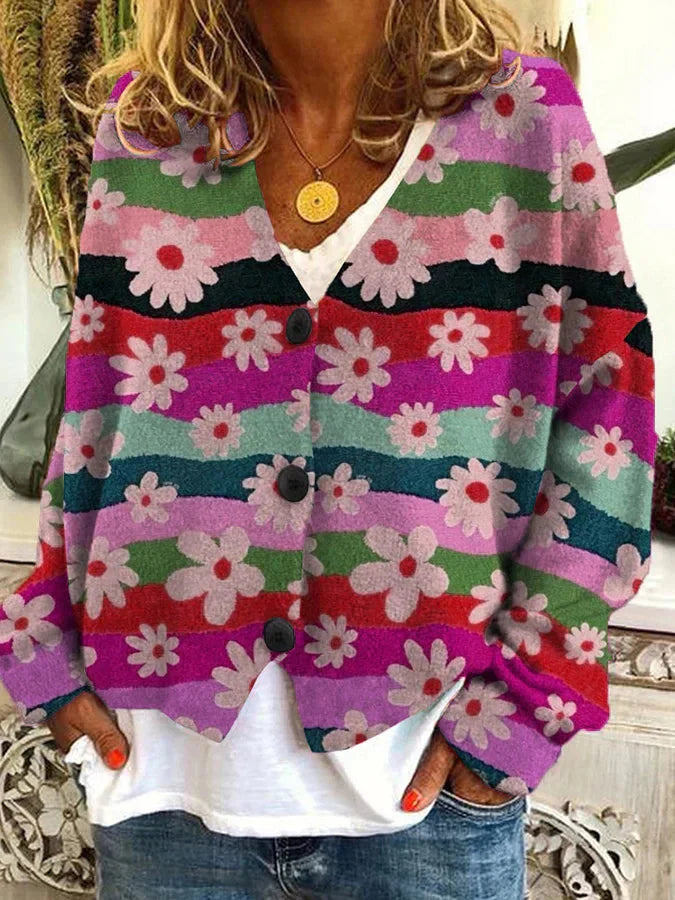 Stilla | Casual flannel cardigan til kvinder med ternet mønster