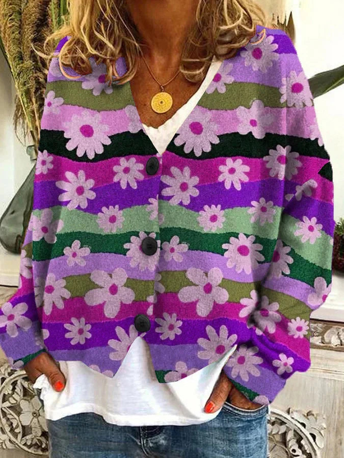Stilla | Casual flannel cardigan til kvinder med ternet mønster