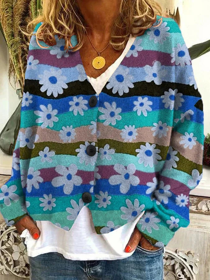 Stilla | Casual flannel cardigan til kvinder med ternet mønster