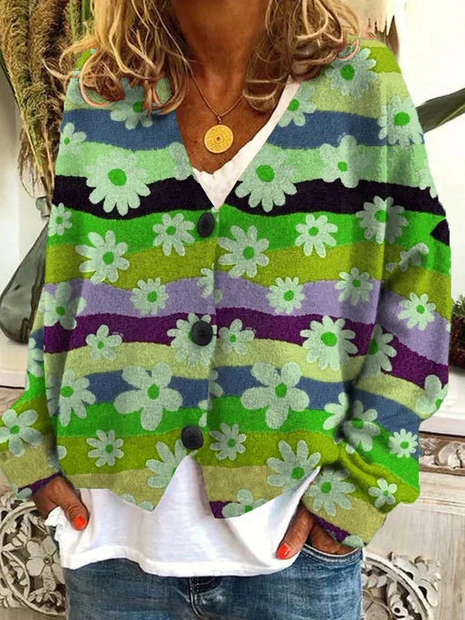Stilla | Casual flannel cardigan til kvinder med ternet mønster