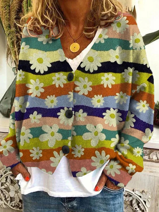 Stilla | Casual flannel cardigan til kvinder med ternet mønster