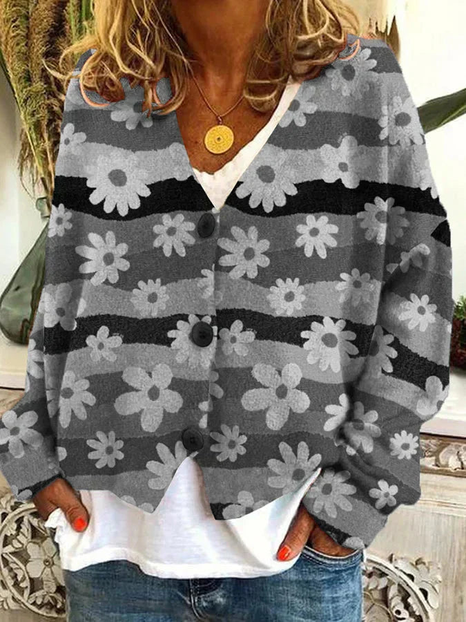 Stilla | Casual flannel cardigan til kvinder med ternet mønster