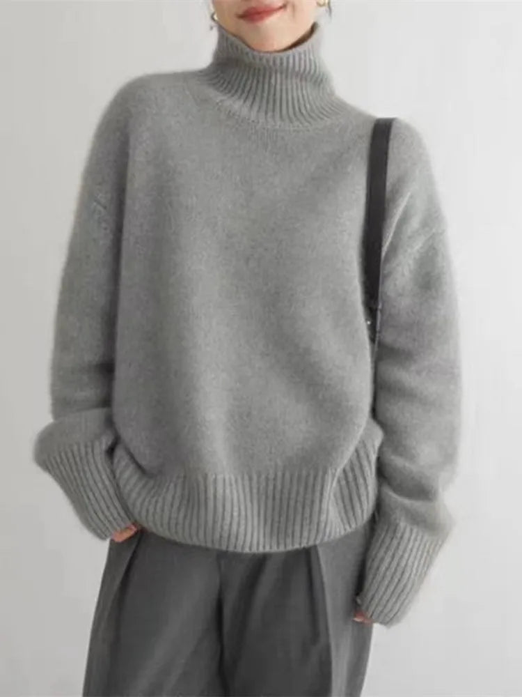 Stilla | Blød Cashmere-Trøje Med Rullekrave til Kvinder