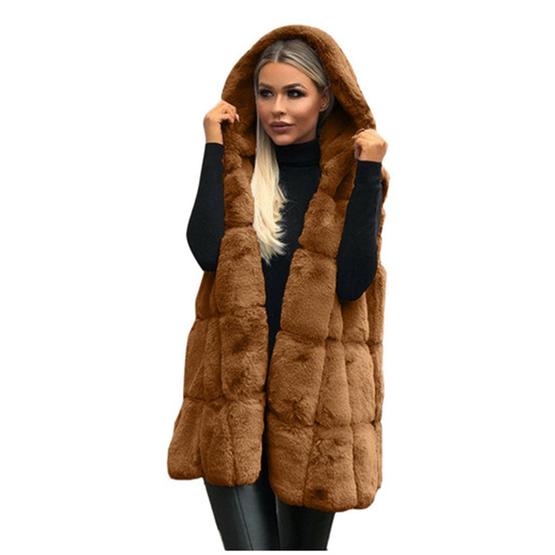 Stilla | Pelsvest med Hætte Polyester/Faux Fur Elegant og Varm