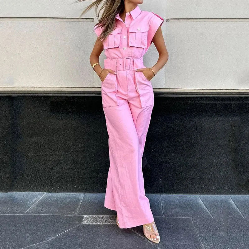 Stilla | Babyrosa Elegante Jumpsuit