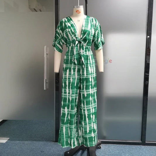 Stilla | Jumpsuit Med V-hals Til Kvinder