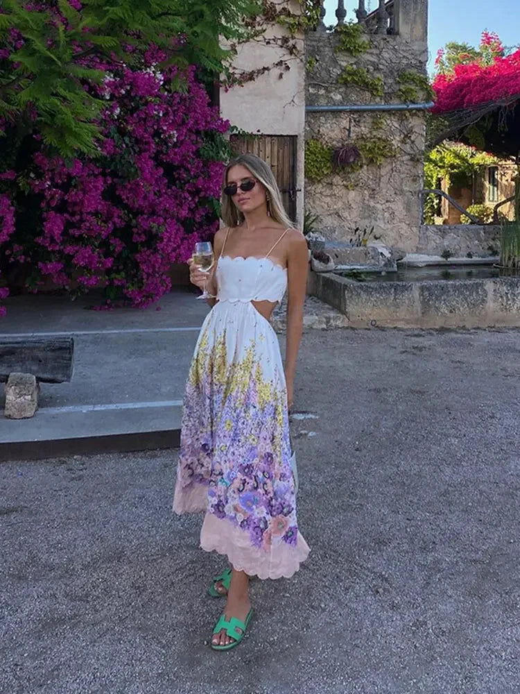 Stilla | Scalloped Blomster Sommerkjole