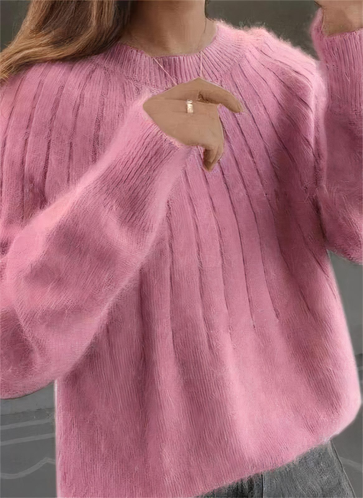 Stilla | Fluffy Strikket Pullover