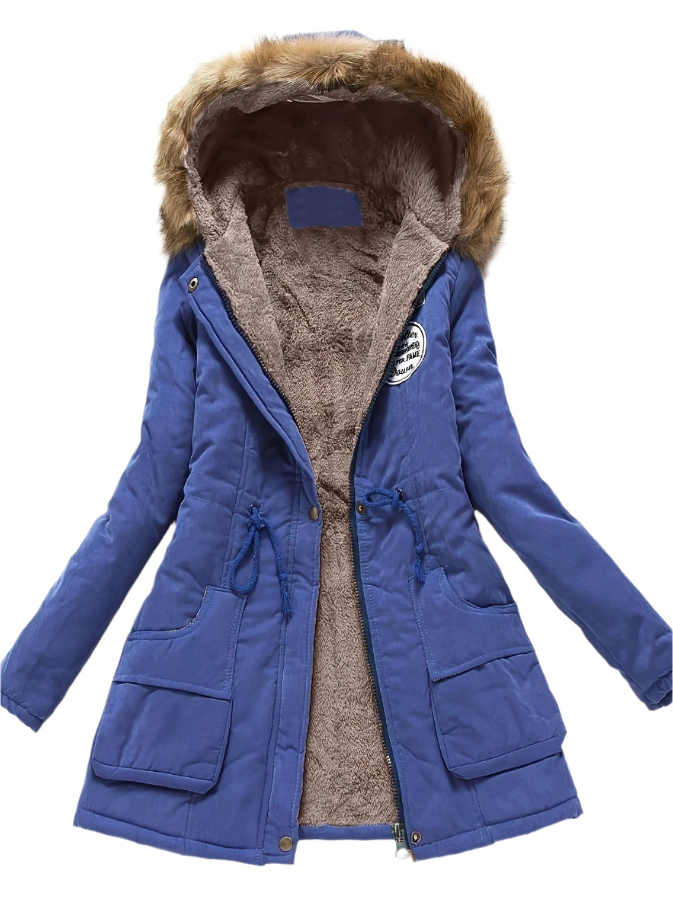 Stilla | Stilet Varm Fleece Parka Jakke Med Vegansk Pels Til Damer