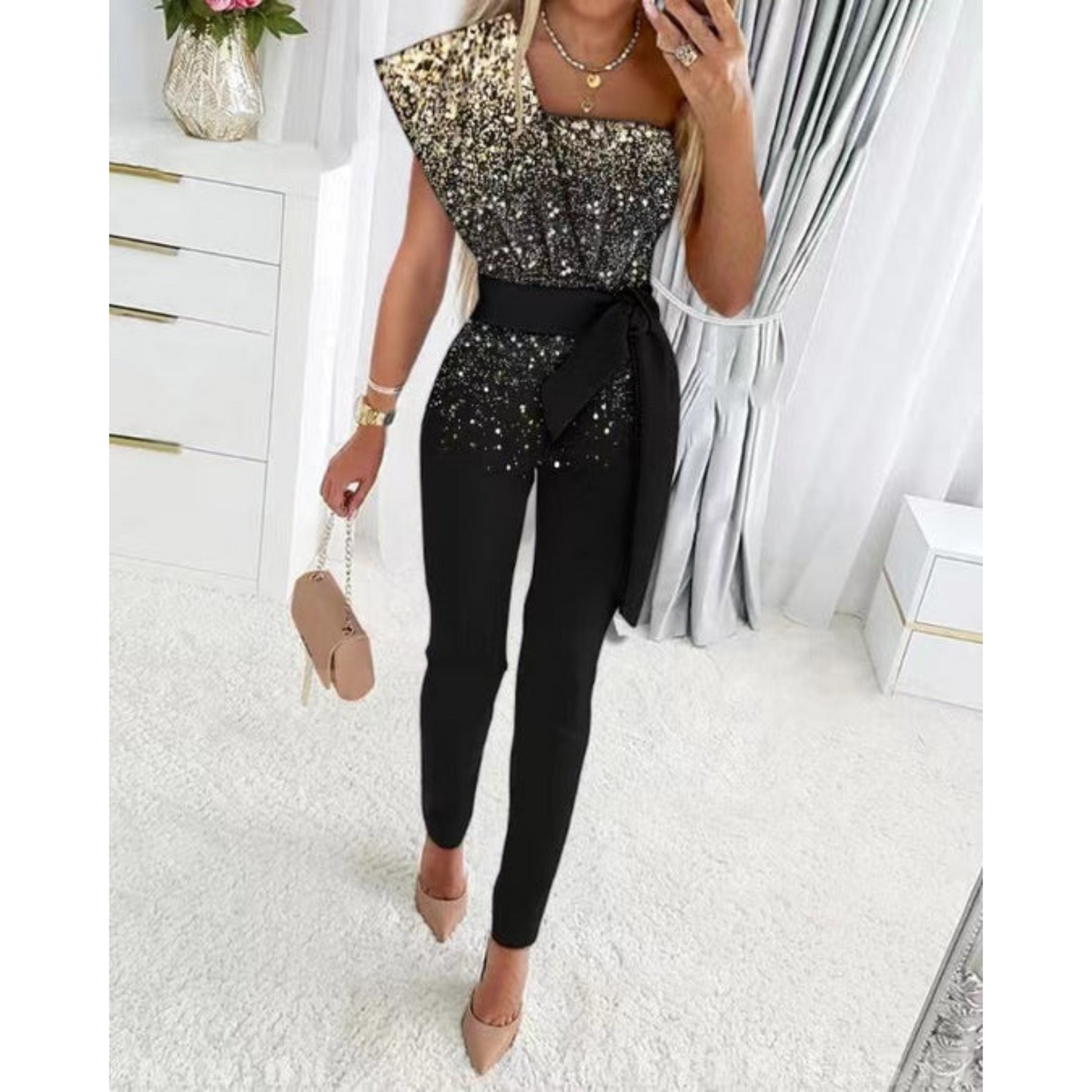 Stilla | Glinsende Jumpsuit til kvinder