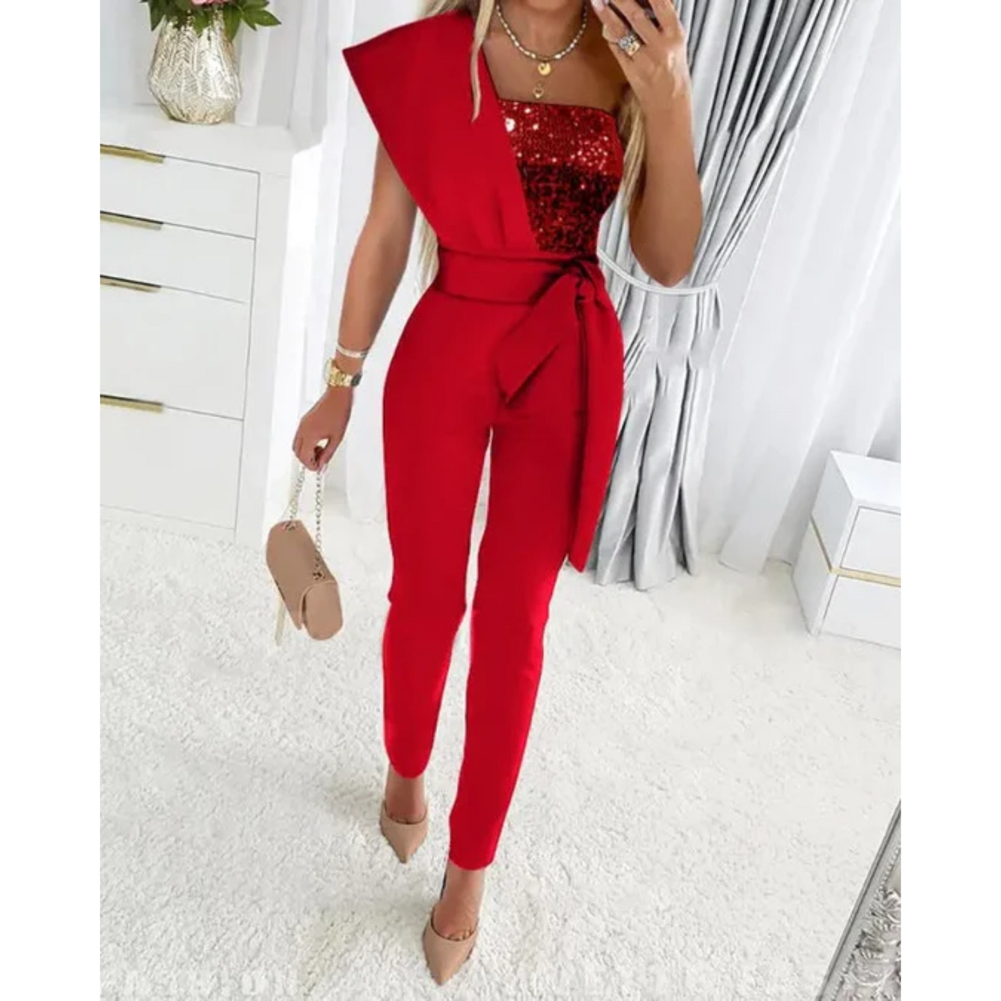 Stilla | Glinsende Jumpsuit til kvinder