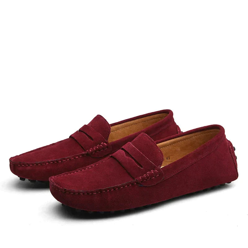 Stilla | Loafers i Suede i Italiensk Stil