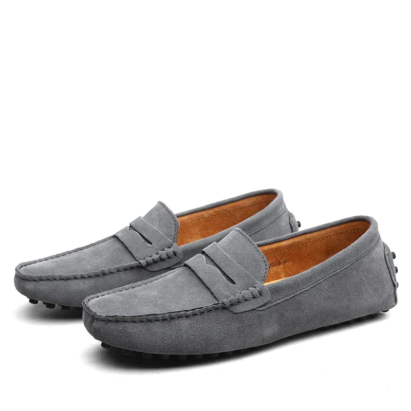 Stilla | Loafers i Suede i Italiensk Stil
