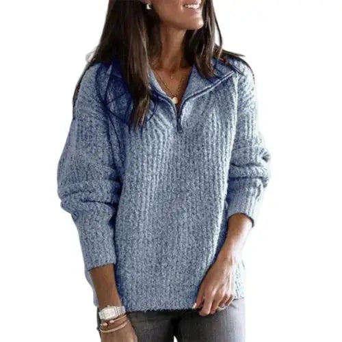 Stilla | Pullover med halvsidig lynlås Patrizia
