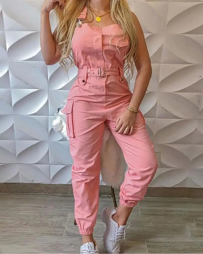Stilla | Jumpsuit Cargo Overall Med Bælte