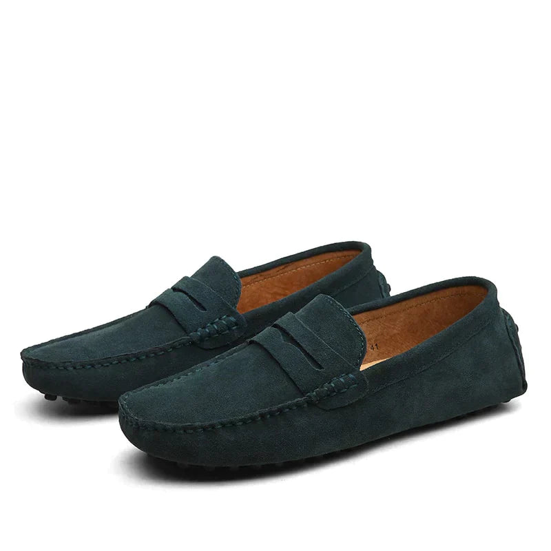 Stilla | Loafers i Suede i Italiensk Stil