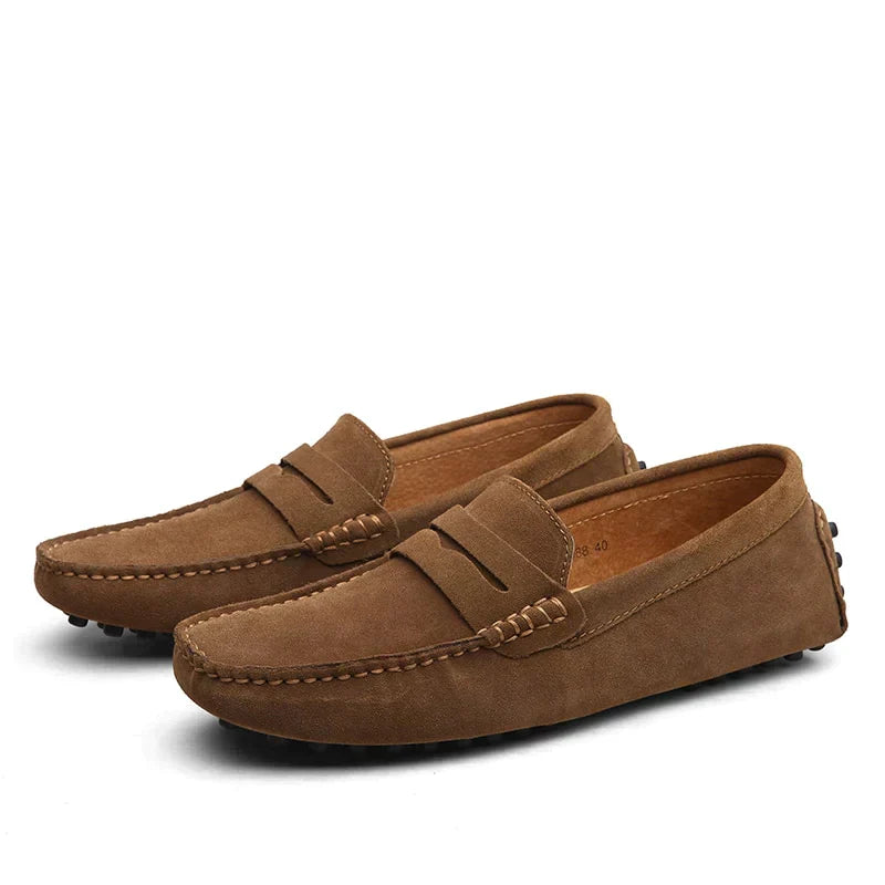 Stilla | Loafers i Suede i Italiensk Stil