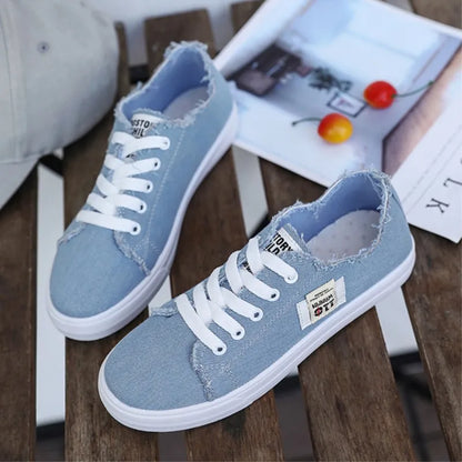 Stilla | Denim Flade Sneakers