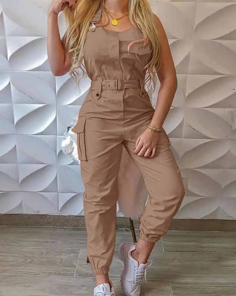 Stilla | Jumpsuit Cargo Overall Med Bælte