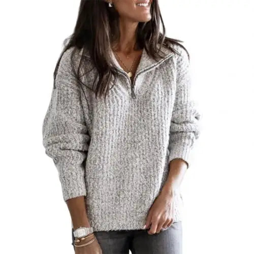 Stilla | Pullover med halvsidig lynlås Patrizia